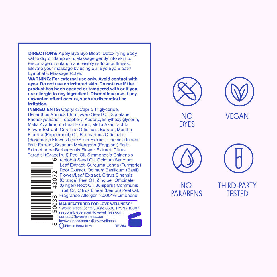 Bye Bye Bloat® Detoxifying Body Oil #062G2