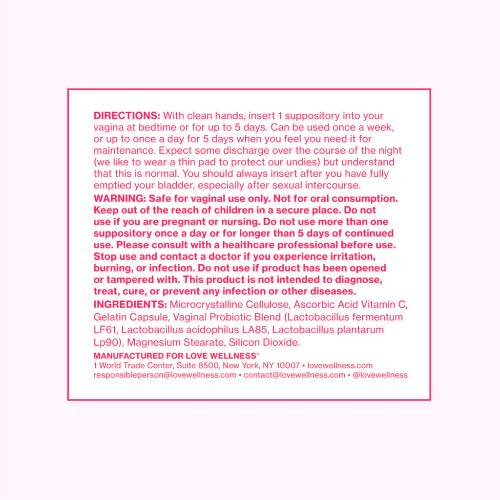 Flora Power® Vaginal Probiotic Suppositories #048G9